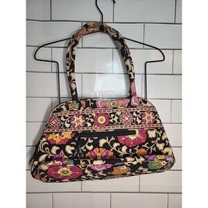 Vera Bradley Handbag Paisley Multicolor Travel Overnight Makeup *Read